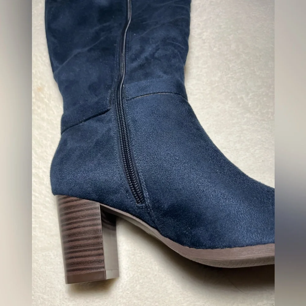 Blue Knee women’s peeps toe boots , Heels‎ Sz 6